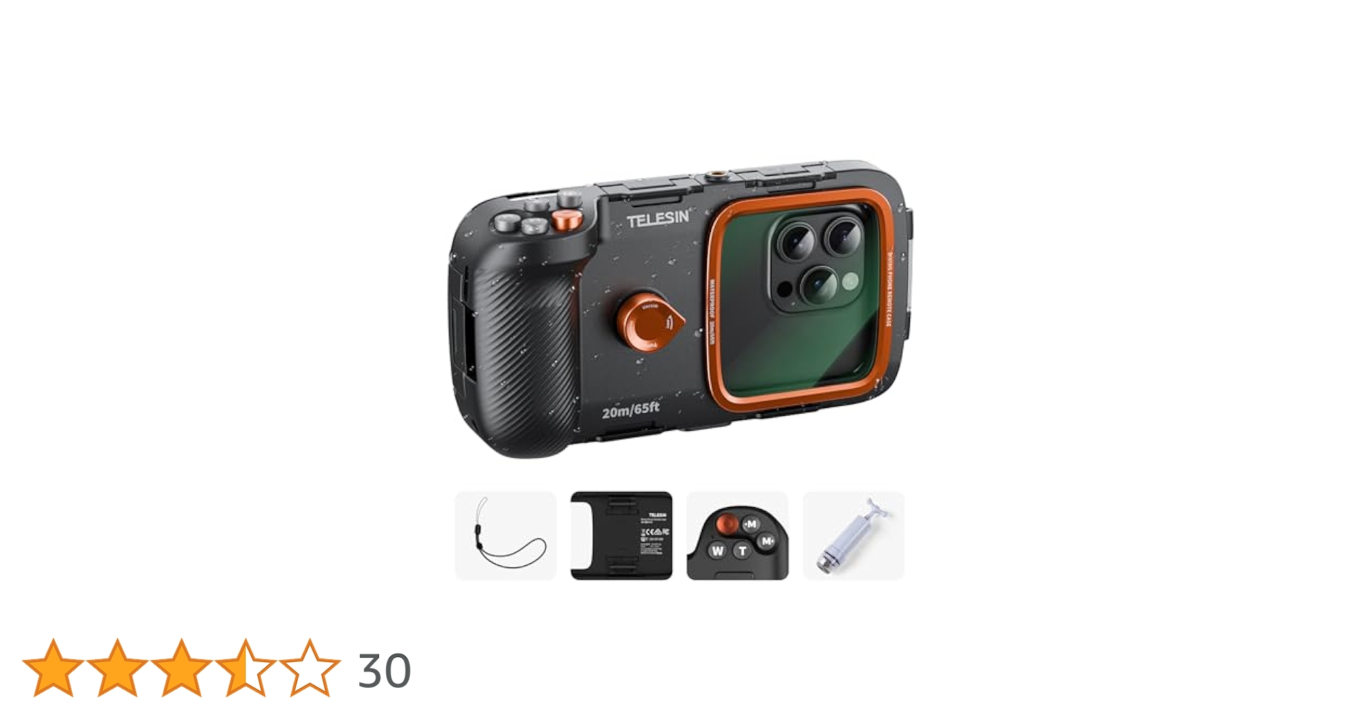 Amazon | 【潜水用ケース+スマホグリップ一体型】TELESIN